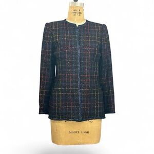 1980’s Emanuel Ungaro Multicolor Plaid Blazer